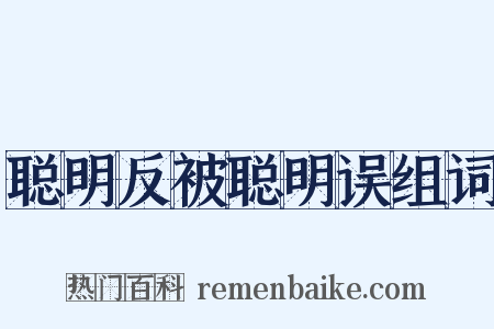 聪明反被聪明误组词是什么意思的图片